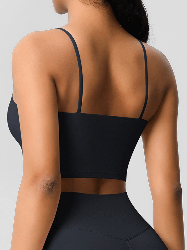 Padded Thin-Strap Sports Bra