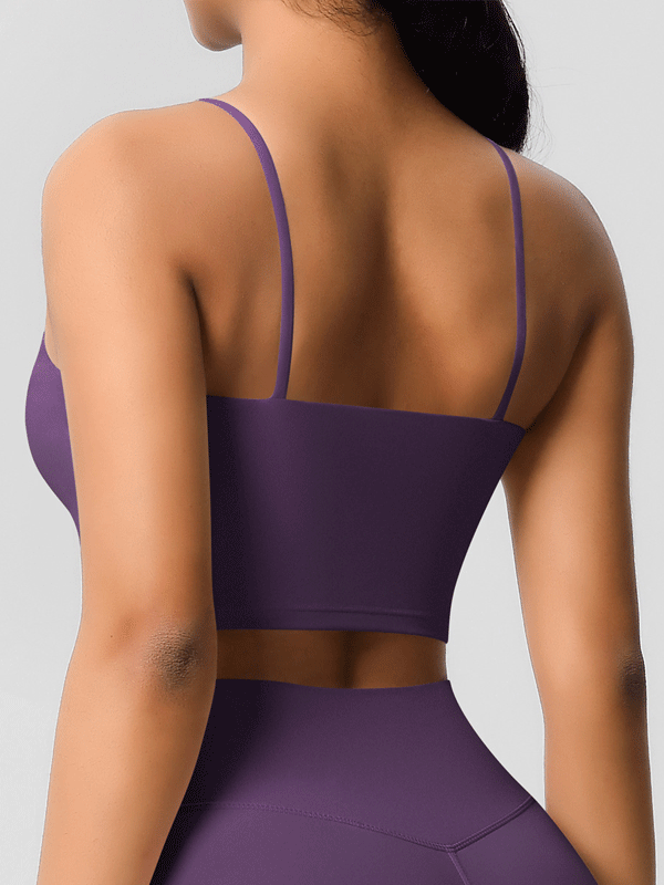 Padded Thin-Strap Sports Bra