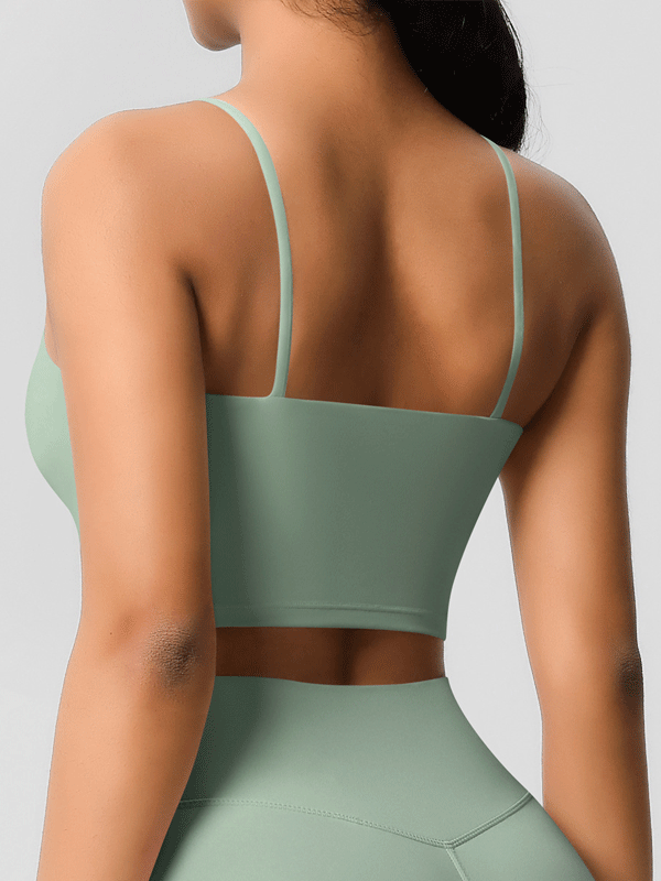 Padded Thin-Strap Sports Bra