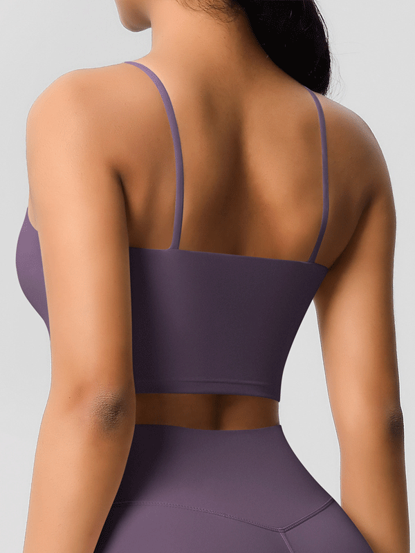 Padded Thin-Strap Sports Bra