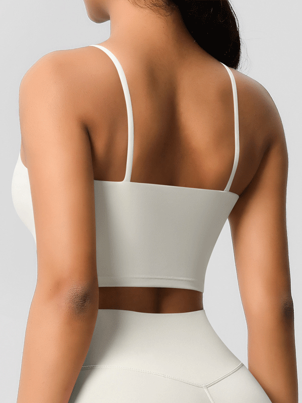 Padded Thin-Strap Sports Bra