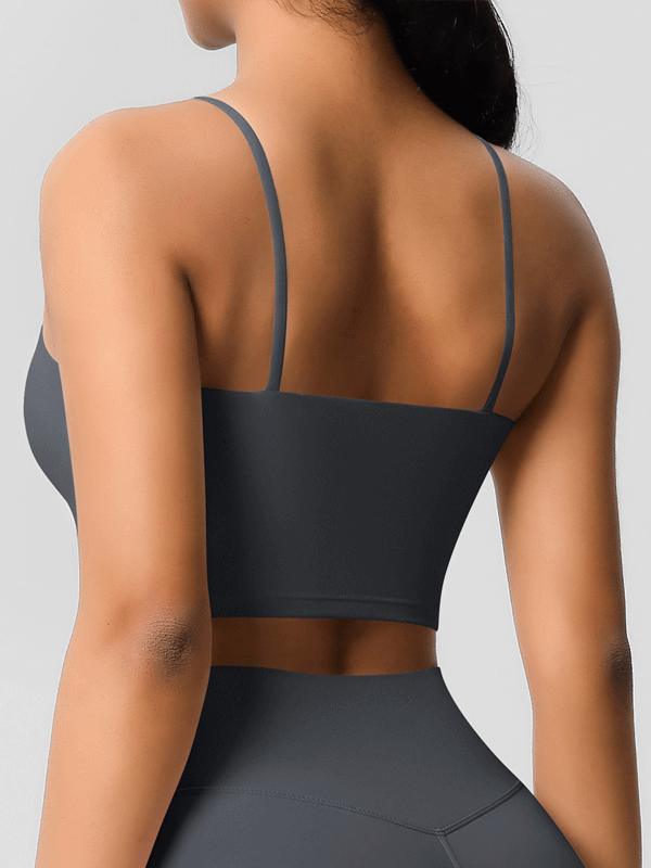 Padded Thin-Strap Sports Bra