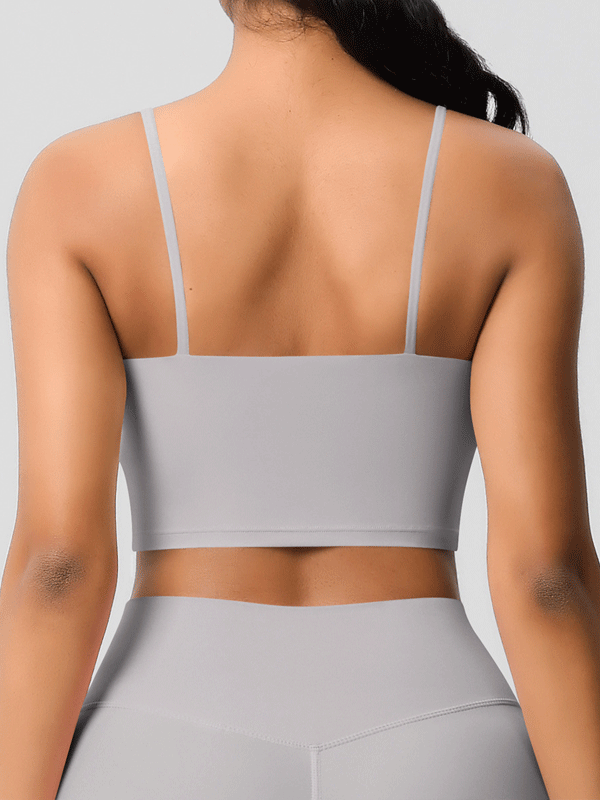 Padded Thin-Strap Sports Bra