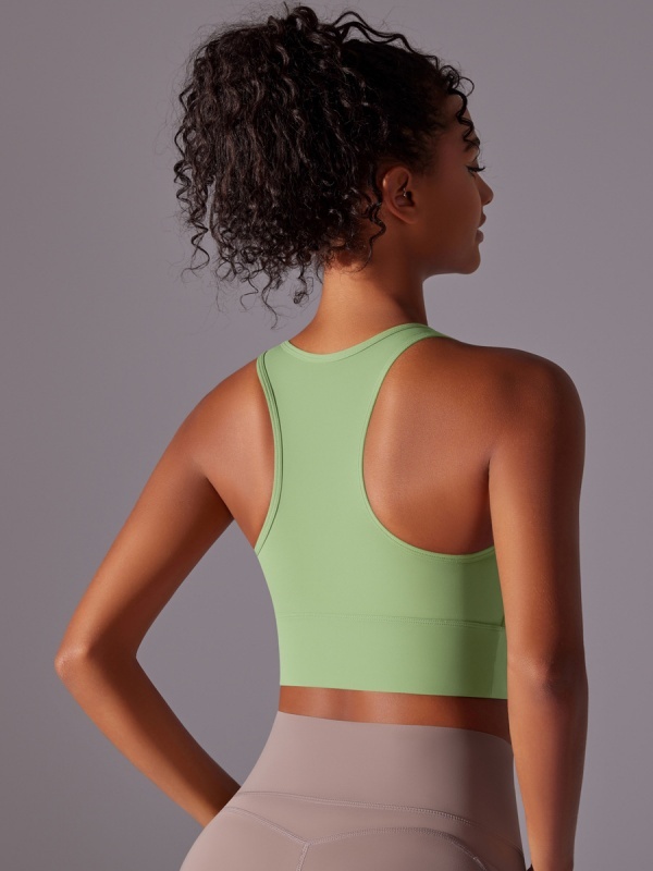 Supportive Fixed-Cup Integrated Sports Bra