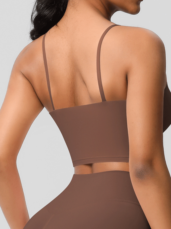 Padded Thin-Strap Sports Bra