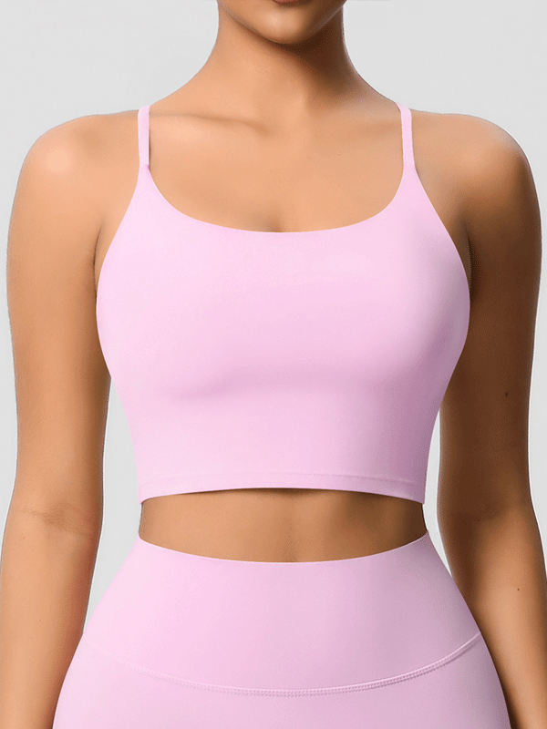 Padded Thin-Strap Sports Bra