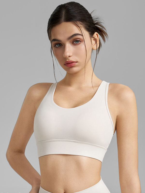 Mesh Panel Sports Bra