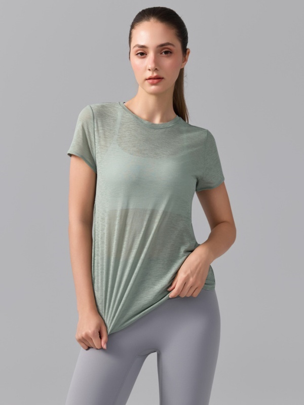 Quick-Drying & Breathable, Skin-Friendly & Lightweight Fitness Cover-Up Sports Short-Sleeve