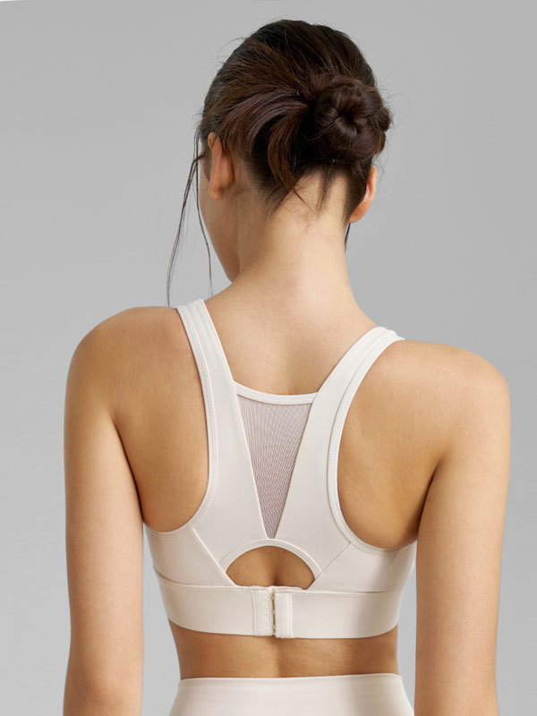 Mesh Panel Sports Bra
