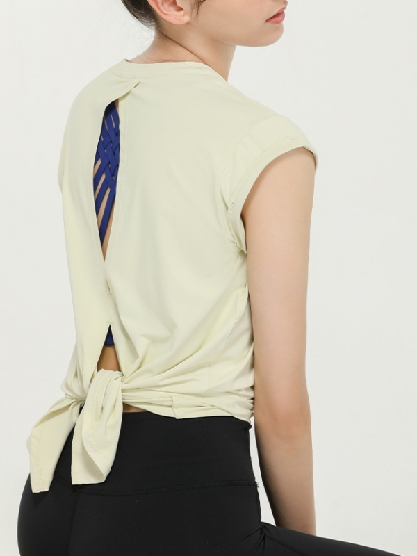 Quick-Drying Sports Cover-Up Yoga Outfit, Lightweight & Comfortable, Short-Sleeve T-Shirt for Running & Fitness