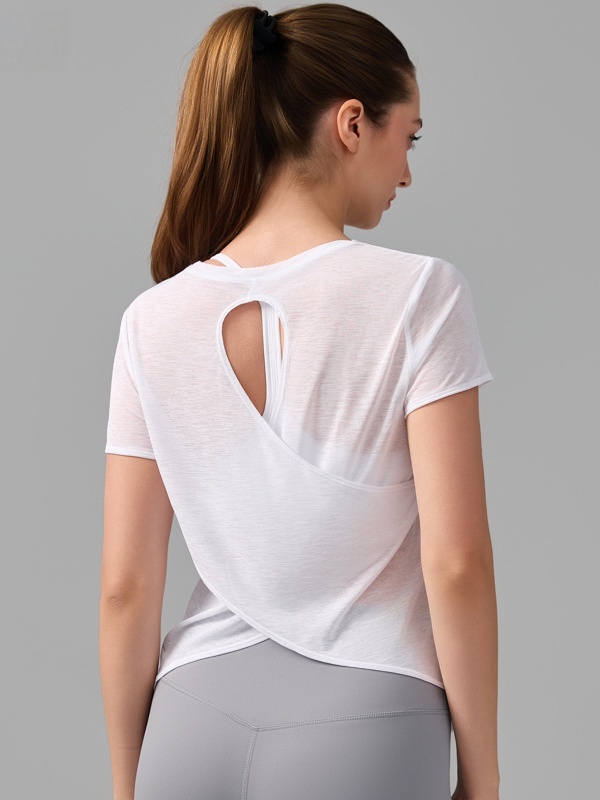 Quick-Drying & Breathable, Skin-Friendly & Lightweight Fitness Cover-Up Sports Short-Sleeve