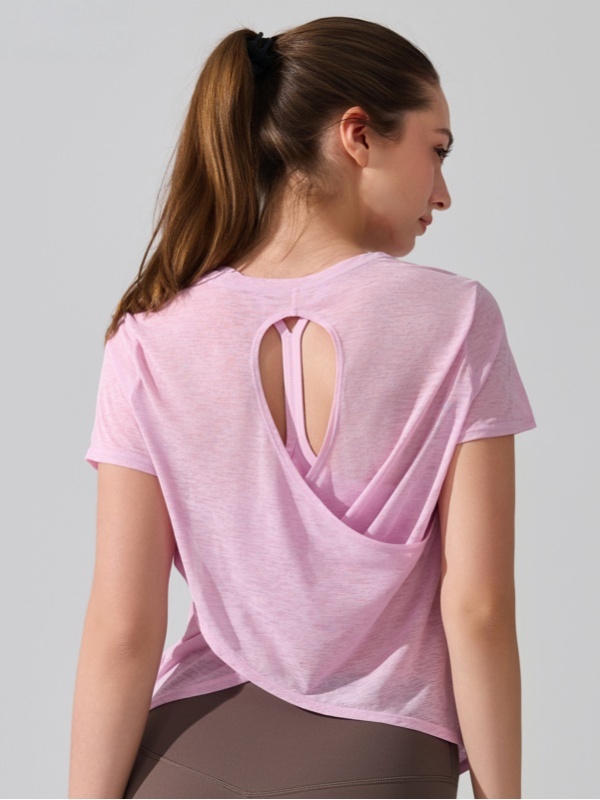 Quick-Drying & Breathable, Skin-Friendly & Lightweight Fitness Cover-Up Sports Short-Sleeve