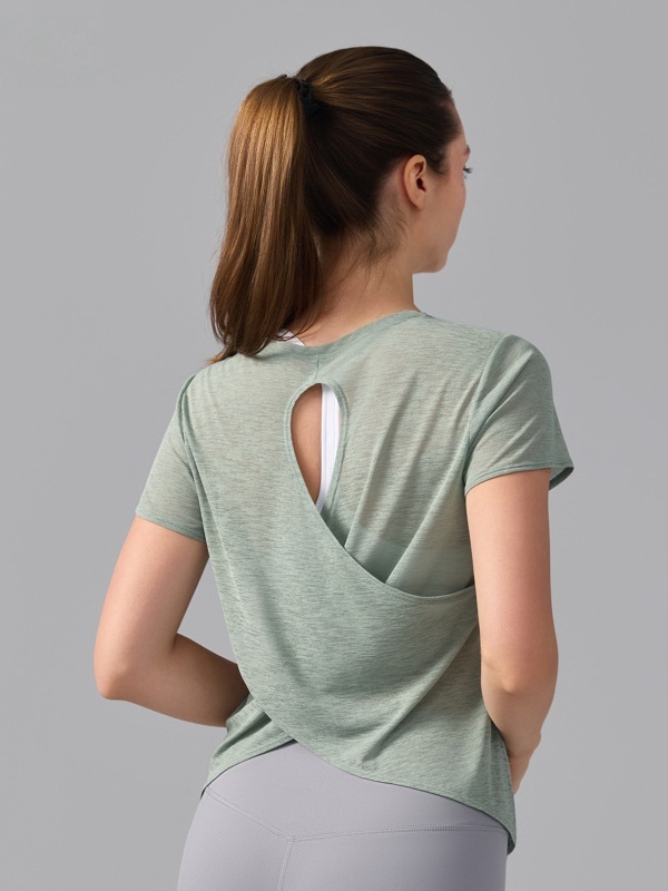 Quick-Drying & Breathable, Skin-Friendly & Lightweight Fitness Cover-Up Sports Short-Sleeve