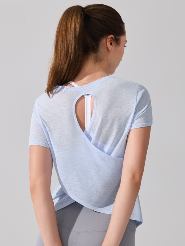 Quick-Drying & Breathable, Skin-Friendly & Lightweight Fitness Cover-Up Sports Short-Sleeve