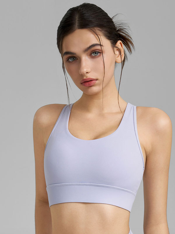 Mesh Panel Sports Bra