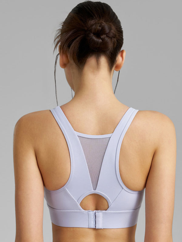 Mesh Panel Sports Bra