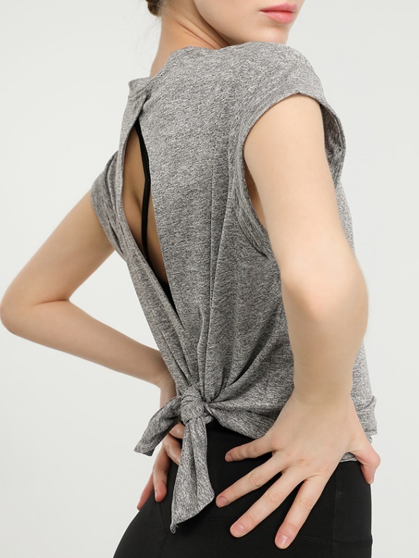 Quick-Drying Sports Cover-Up Yoga Outfit, Lightweight & Comfortable, Short-Sleeve T-Shirt for Running & Fitness