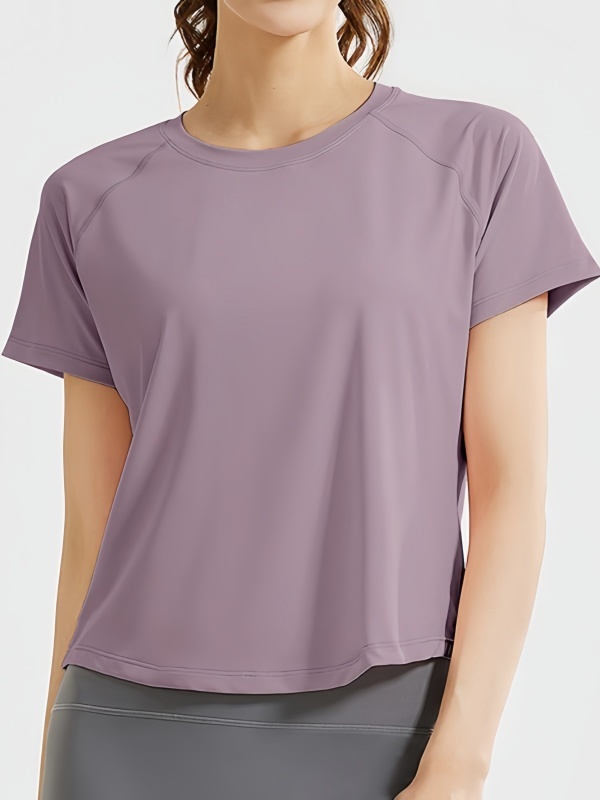 Loose Mesh Breathable Quick-Dry & Skin-Friendly Yoga Short-Sleeve Sports Fitness T-Shirt