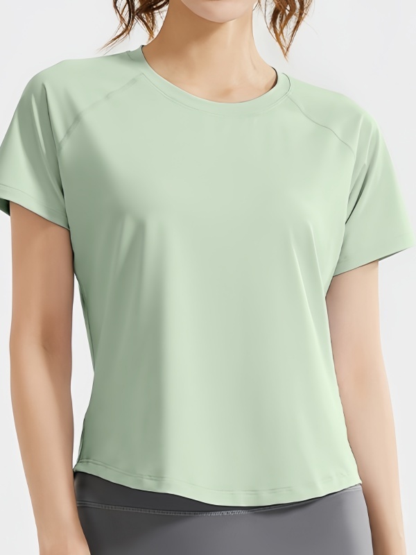 Loose Mesh Breathable Quick-Dry & Skin-Friendly Yoga Short-Sleeve Sports Fitness T-Shirt