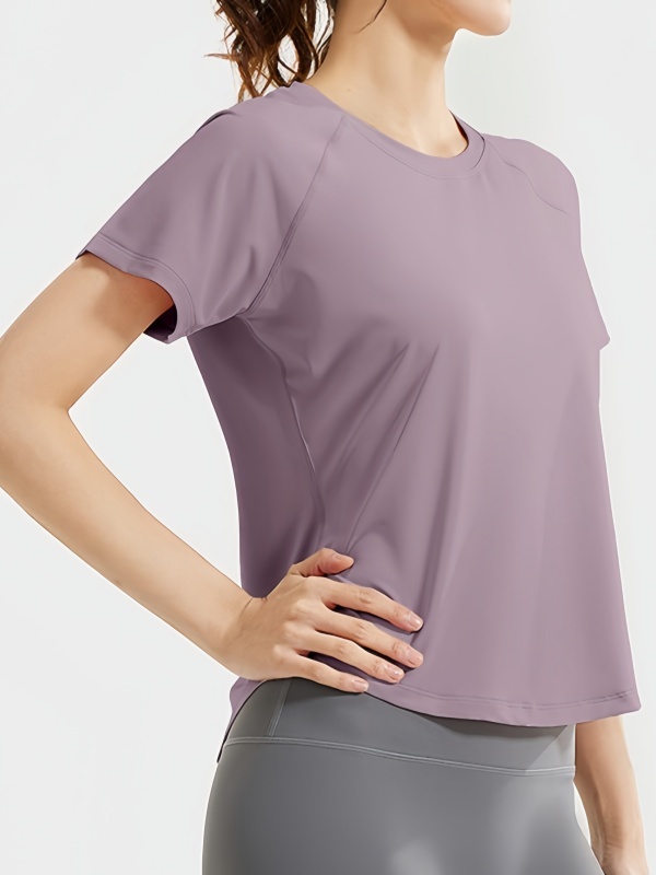 Loose Mesh Breathable Quick-Dry & Skin-Friendly Yoga Short-Sleeve Sports Fitness T-Shirt