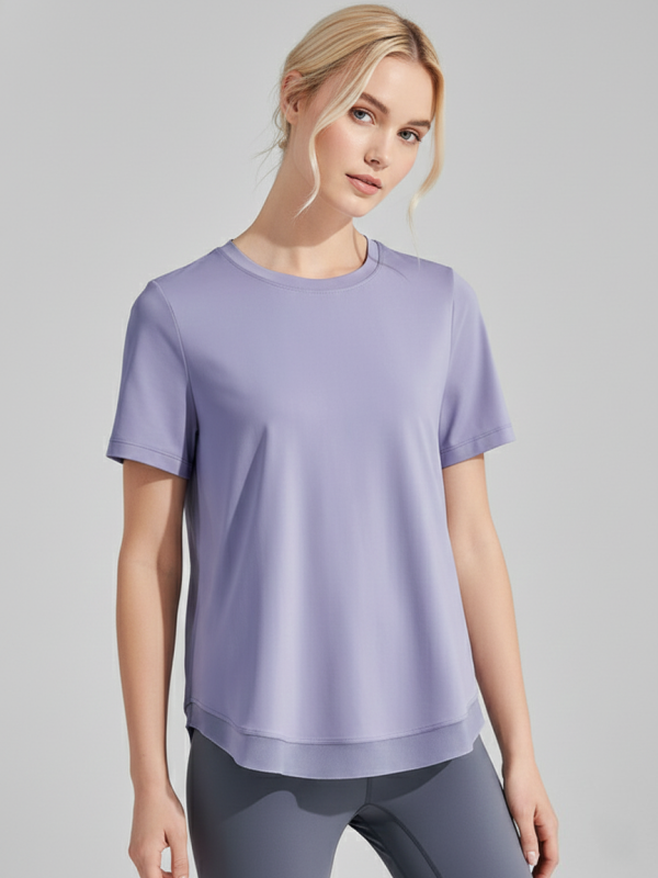 Plus-Size Yoga Workout T-Shirt