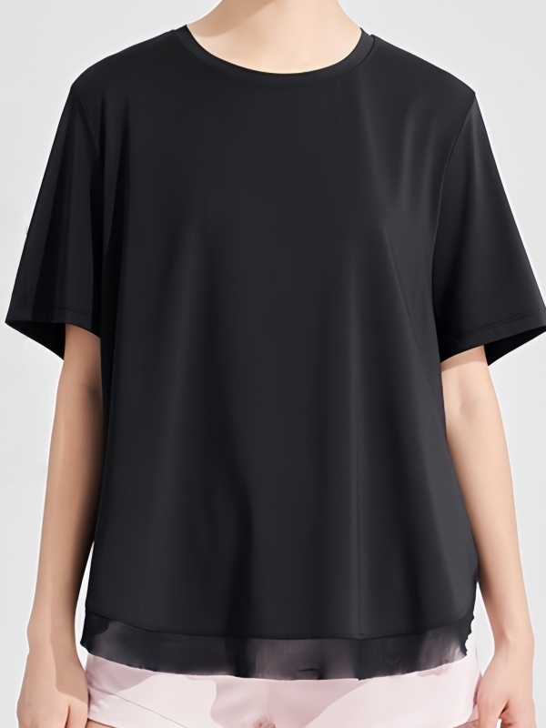 Plus-Size Yoga Workout T-Shirt