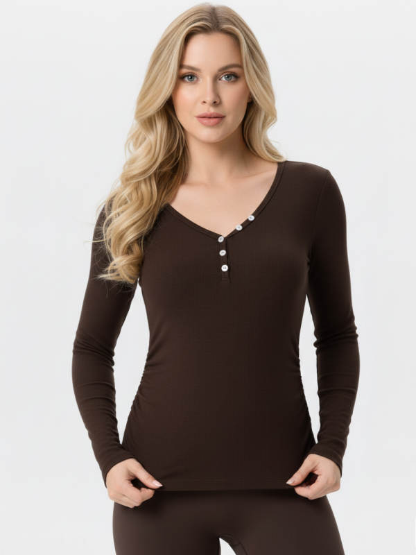 Plus Size Long-Sleeve Yoga Wear