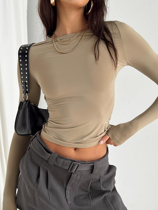 Slim-Fit Crew Neck Stretch Skin-Friendly & Breathable T-Shirt Undershirt