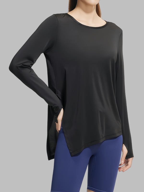 Loose Split Hem Yoga Cover-Up