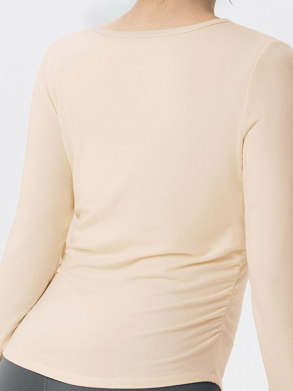 Plus Size Long-Sleeve Yoga Wear