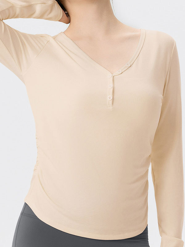 Plus Size Long-Sleeve Yoga Wear
