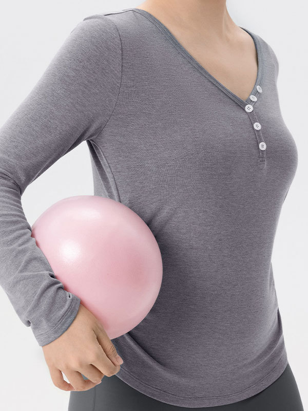 Plus Size Long-Sleeve Yoga Wear