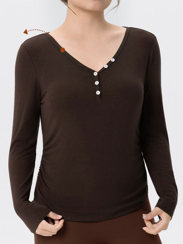 Plus Size Long-Sleeve Yoga Wear