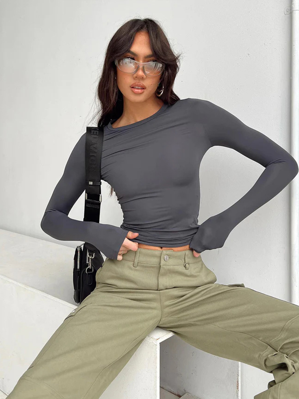 Slim-Fit Crew Neck Stretch Skin-Friendly & Breathable T-Shirt Undershirt