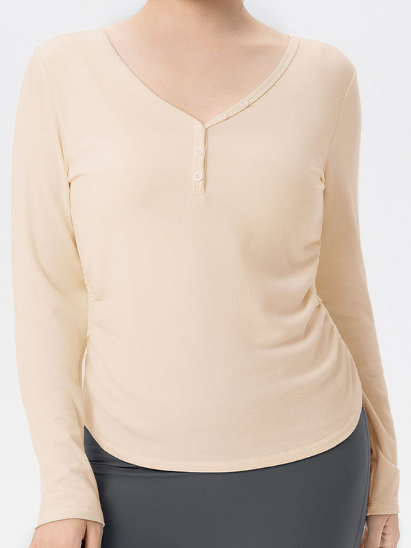 Plus Size Long-Sleeve Yoga Wear