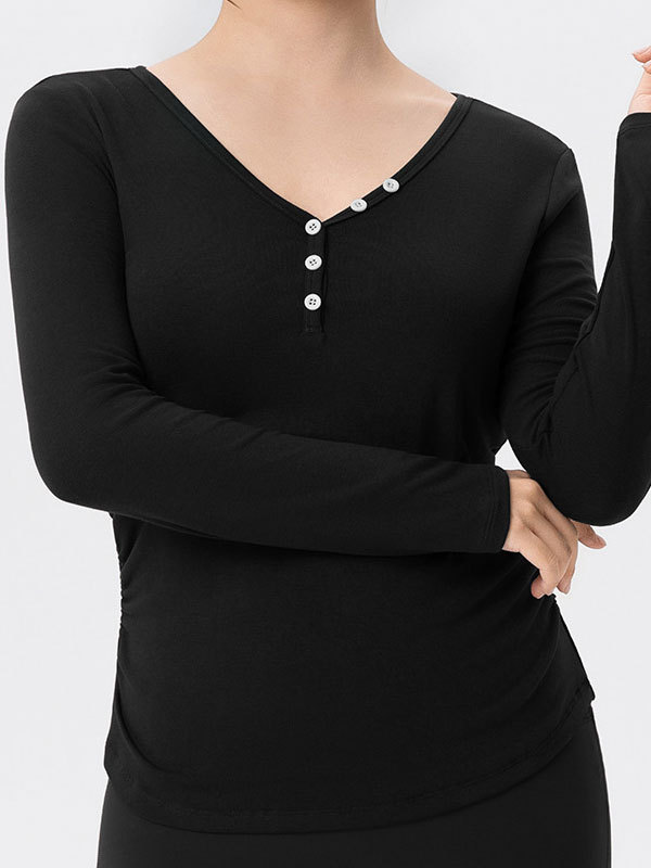 Plus Size Long-Sleeve Yoga Wear