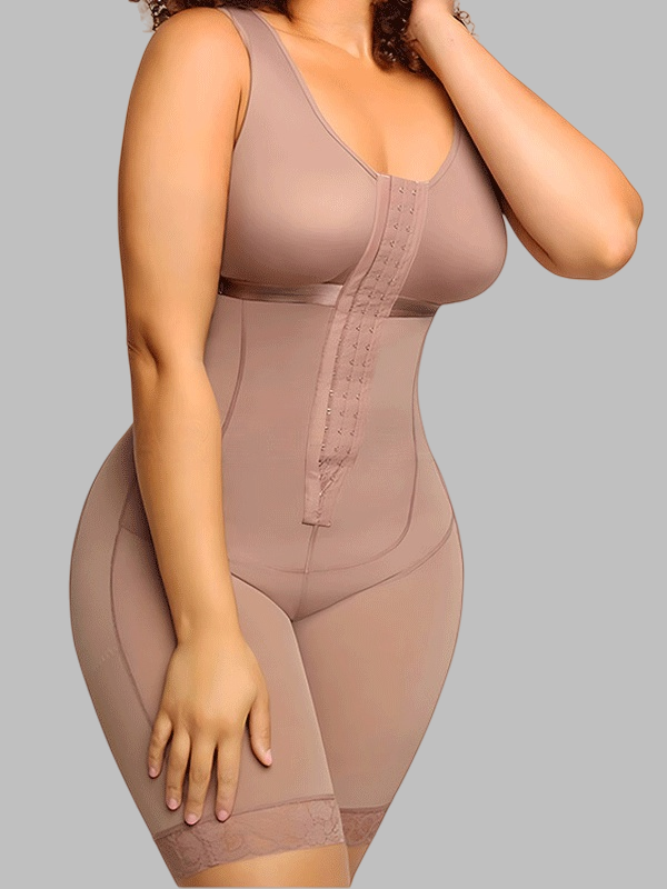 Sleeveless Open-Crotch Shaping Bodysuit