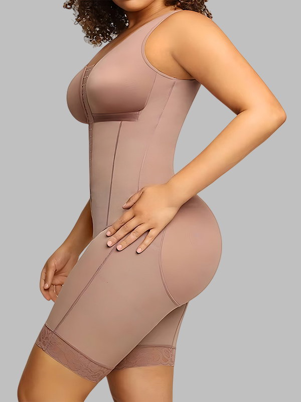 Sleeveless Open-Crotch Shaping Bodysuit