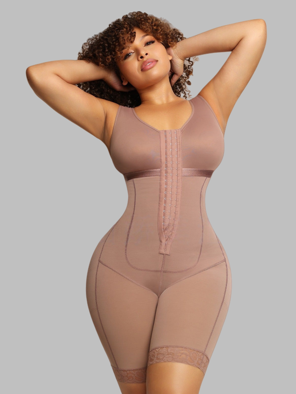 Sleeveless Open-Crotch Shaping Bodysuit