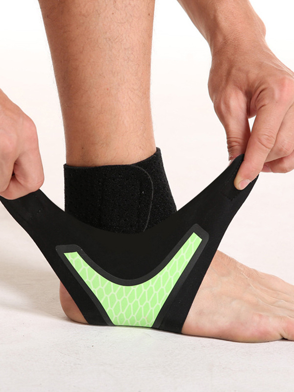 Flexvibe Thin Adjustable Ankle Brace, Compression Strap Ankle Stabilizer Support for Basketball Soccer, Anti-Sprain Ankle Wrist Protector