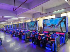 High Quality Arcade Console Coin Operated Laser Gun Shooting 4 Players 80 Inch Shooting Game for Indoor Game Center