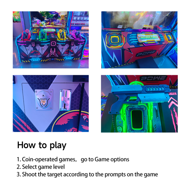 Hot Selling Coin Operated Indoor Arcade Shooting Game Machine Video Games Arcade Machine Guns Simulator Shooting Game Machine