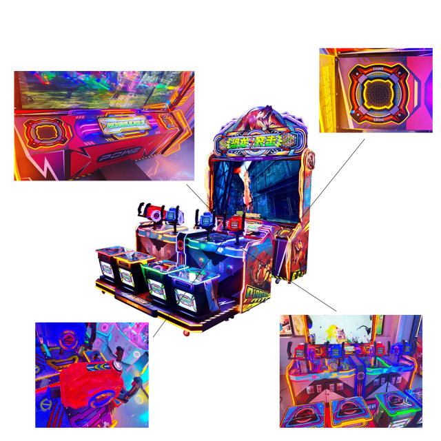 Arcade Coin Operated Game Machines 4 Players Arcade Shooting Gun Game Machine Shooting Machine for Entertainment Center