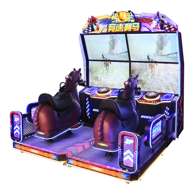 Wholesale Arcade Horse Riding Racing Arcade Coin-Operated Entertainment 2 Players Video Horse Racing Game Machine
