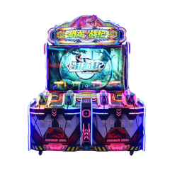Indoor 4-Player Shooting Game Console VR Dinosaur War Battle Simulator Coin-Operated Shooting Arcade Game Machine Amusement Machine for 4 Players