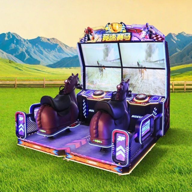Wholesale Arcade Horse Riding Racing Arcade Coin-Operated Entertainment 2 Players Video Horse Racing Game Machine