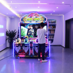 Indoor 4-Player Shooting Game Console VR Dinosaur War Battle Simulator Coin-Operated Shooting Arcade Game Machine Amusement Machine for 4 Players