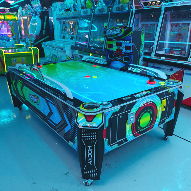 Two-person Coin Operated Air Hockey Table Game Air Hockey Game Machine Indoor Amusement for Children and Adults