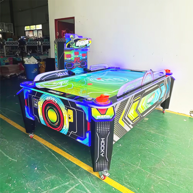 Two-person Coin Operated Air Hockey Table Game Air Hockey Game Machine Indoor Amusement for Children and Adults