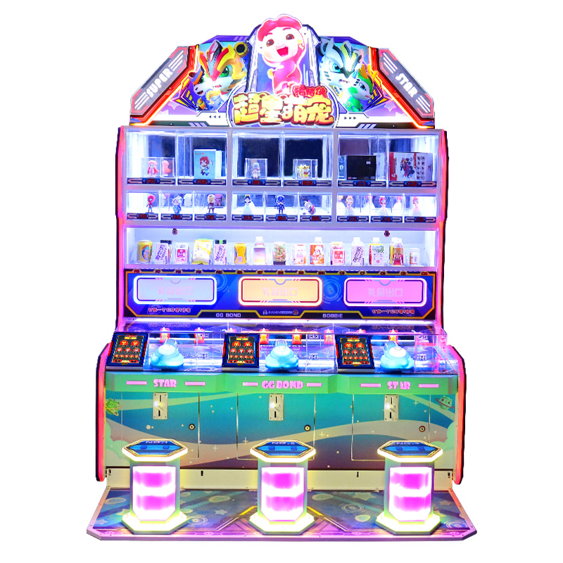 Super Star Cute Pet ball shooting arcade machine with prize dispenser